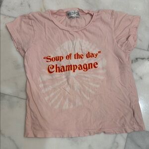 Soup of the Day Champagne Wildfox Graphic Tee